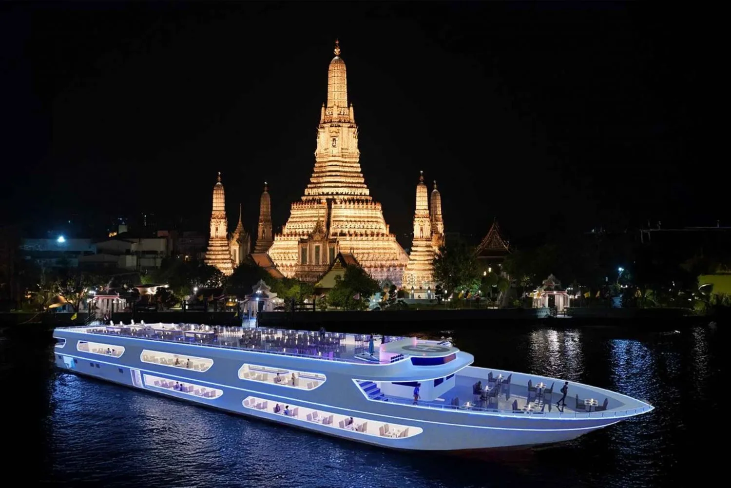 Bangkok Tours - Bangkok: Luxury White Dinner Cruise w/ Free Flow Beer, Wine - Image 6