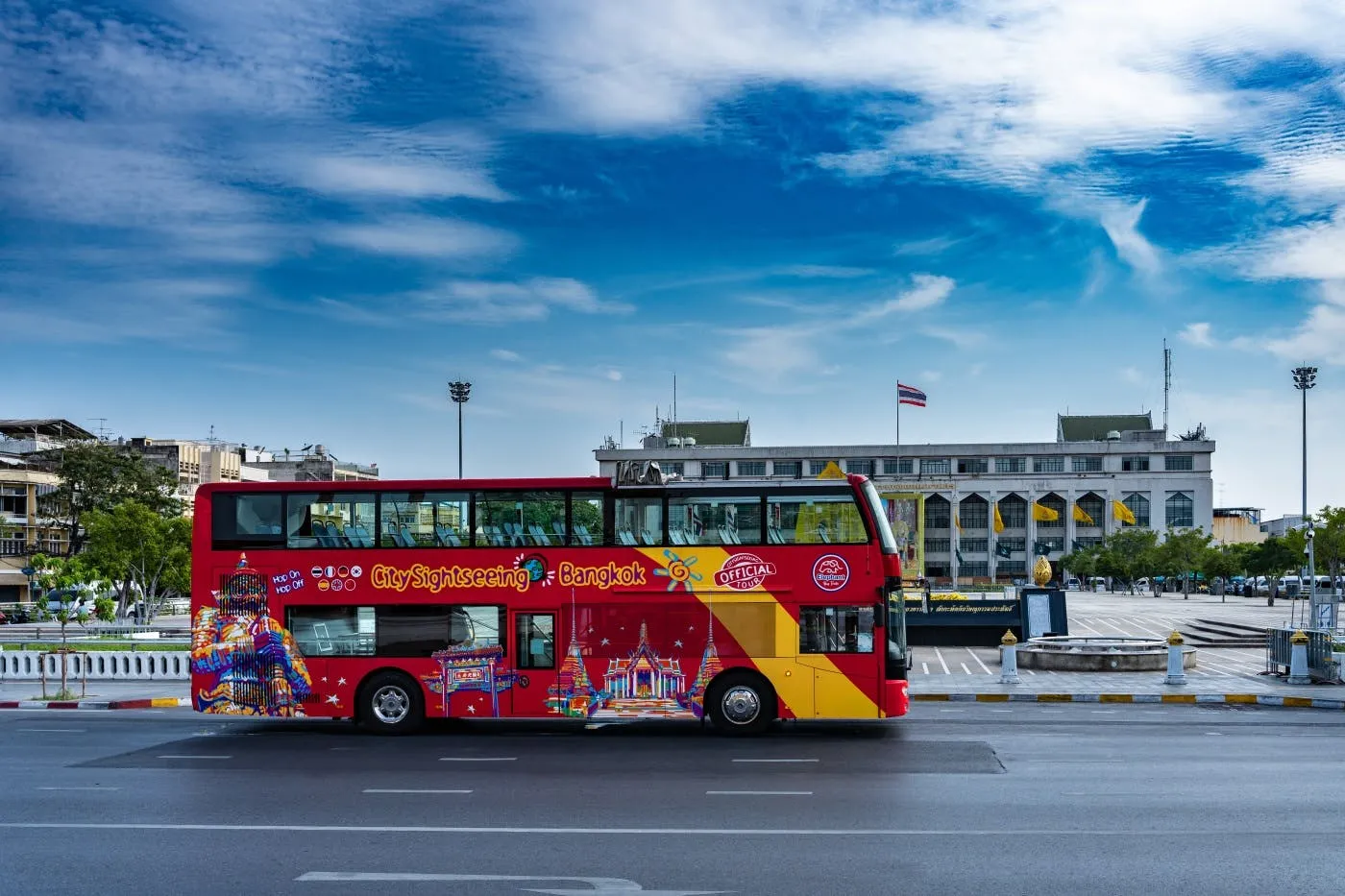 Bangkok: Flexible Hop-On Hop-Off Bus Tour with 24–72h Pass