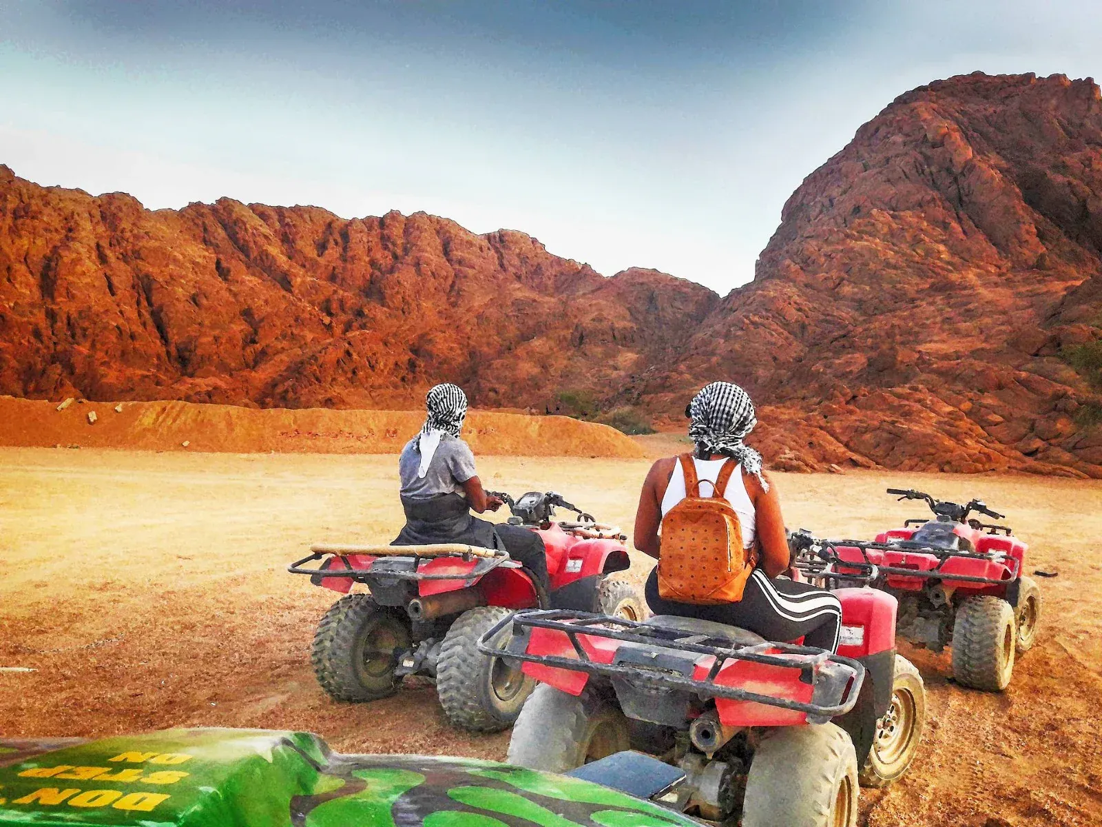 From Sharm Desert Quad Safari Experience with Hotel Pick Up